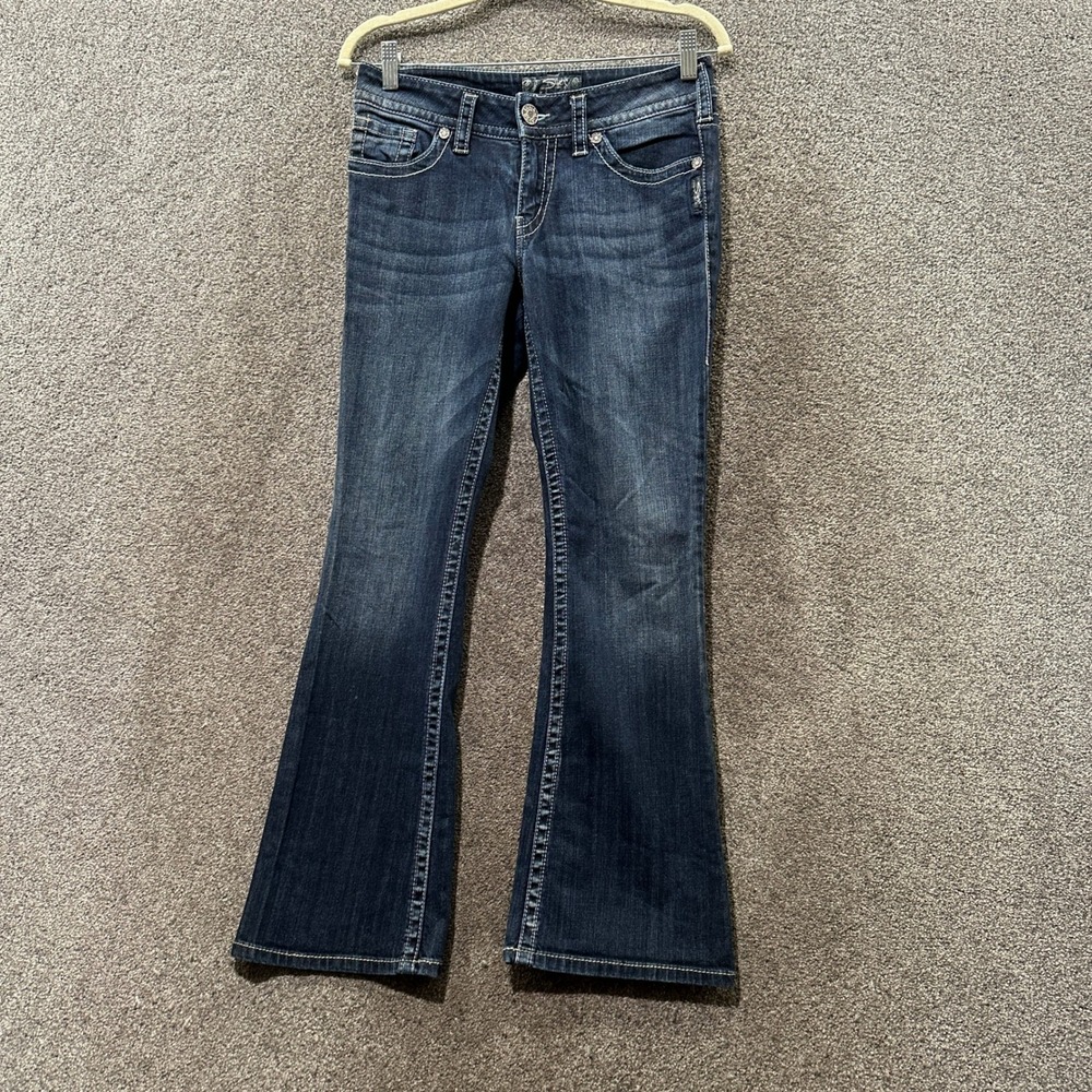 Silver Jeans 28X30 Suki Mid Rise Bootcut Dark Wash Denim Y2k Cowgirl Western